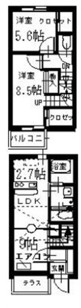 メゾネットハシモトの物件間取画像